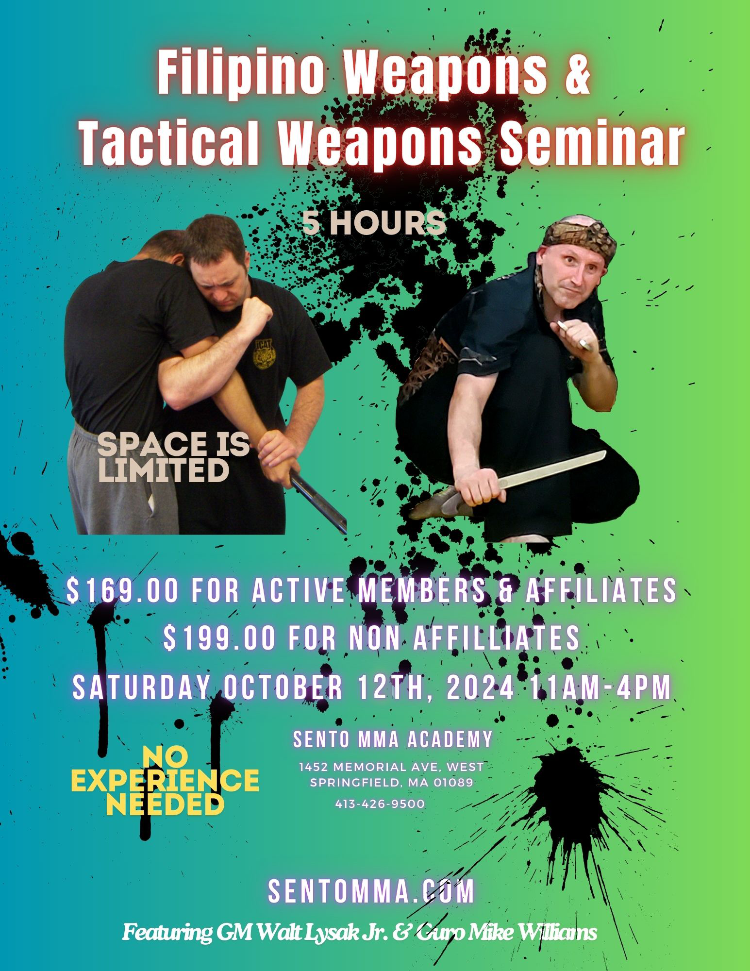 Guro Michael Williams and GM Walt Lysak Jr. Seminar 2024